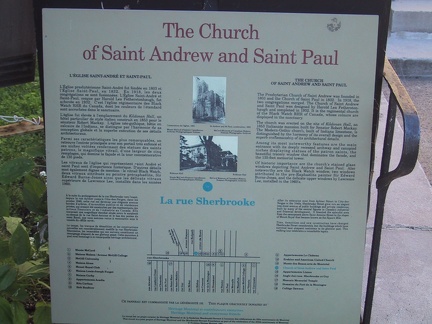 Church of St Andrew and St Paul sign